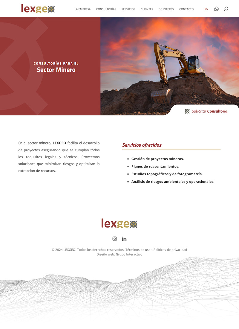 Lexgeo website